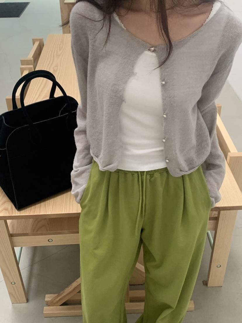 LOGARDEN韓國直郵㊣東大門實拍女裝新品休閑針織衫羊毛衫雙面LO GARDEN針織衫