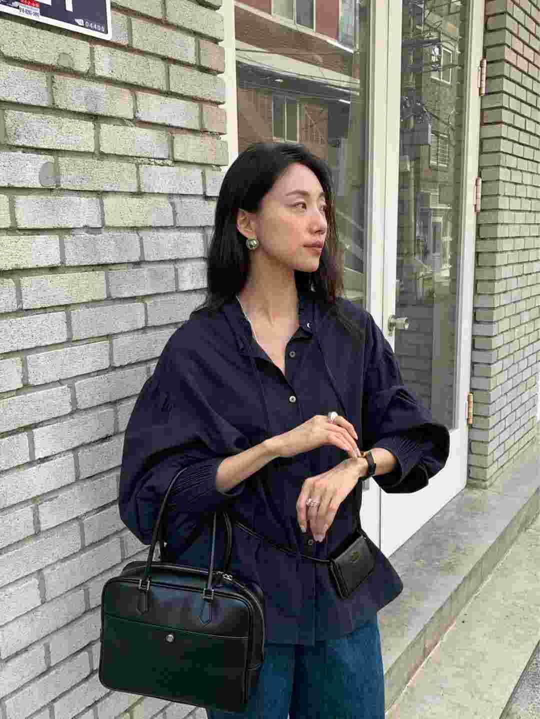 BROTE韓國㊣直郵東大門代購女裝新款人氣襯衫蕾絲衫蝴蝶結寬松BROTE襯衫/蕾絲衫