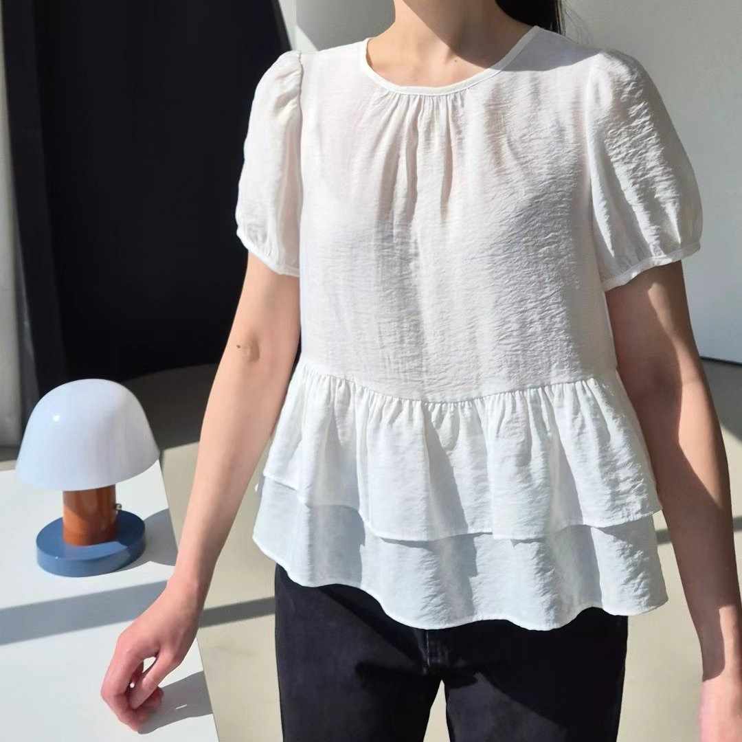 GOBSLMURI-곱슬머리-T東大門實拍女士新款職業襯衫蕾絲衫GOBSLMURI-2件起襯衫/蕾絲衫