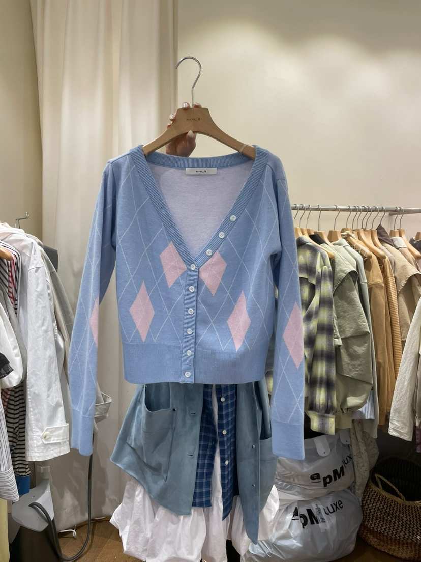 AUVERFIT韓國㊣直郵東大門代購女裝新品時尚25春夏熱賣針織衫AUVERFIT針織衫