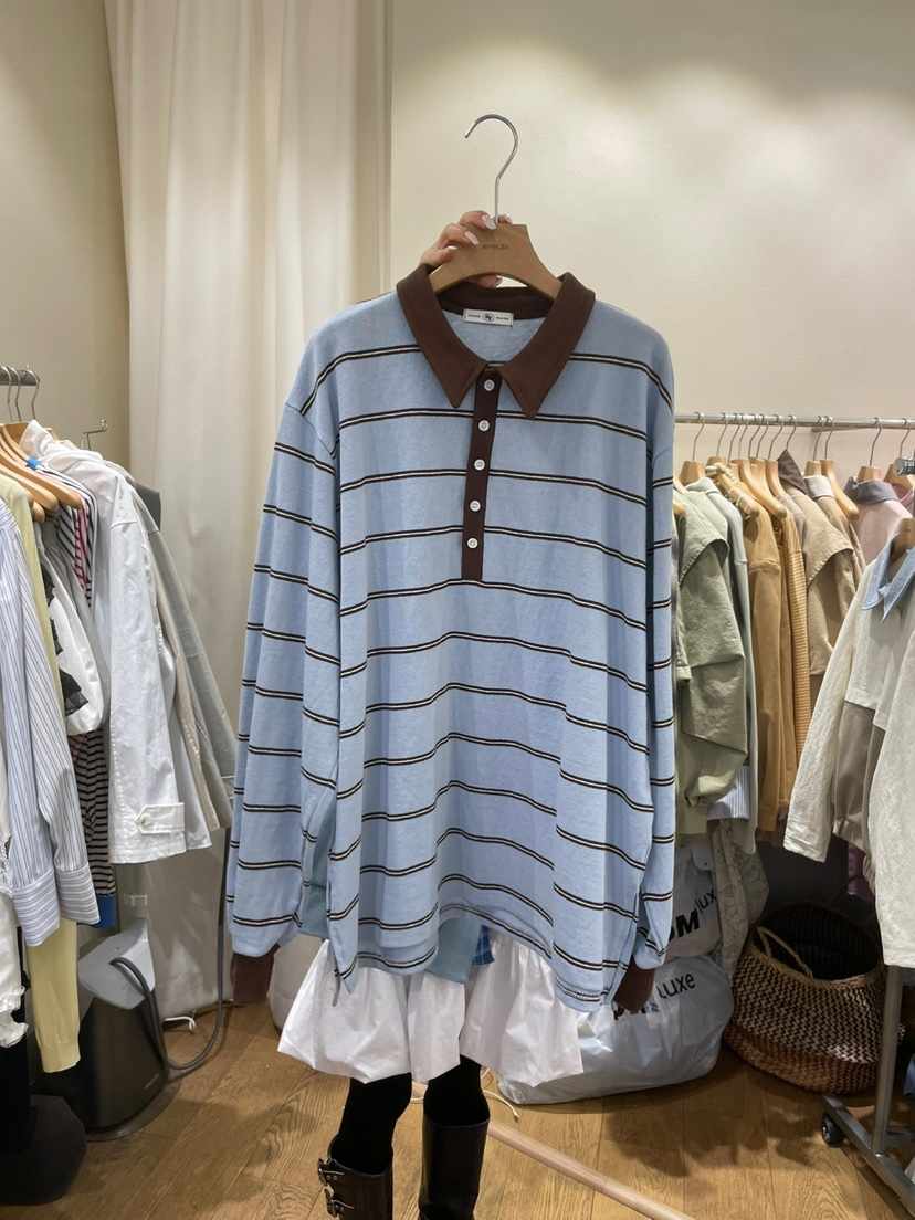 AUVERFIT東大門實拍女士新款時尚職業推薦人氣熱賣休閑長袖T恤AUVERFIT長袖T恤
