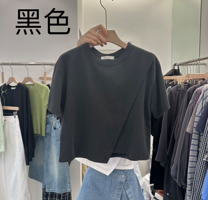 RIVER RAIN直郵韓國代購㊣女裝新款推薦25春夏熱賣休閑T恤RIVER RAINT恤