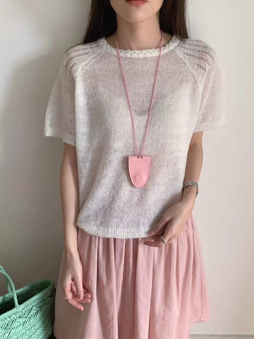 CRONG韓國代購女士新款人氣25春夏職業時尚推薦熱賣真品針織衫CRONG針織衫