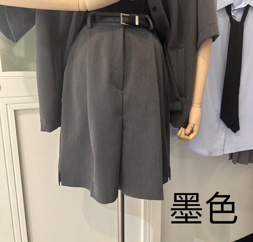 BLISS直郵韓國代購㊣女裝新品休閑推薦時尚熱賣短褲不含腰帶BLISS短褲