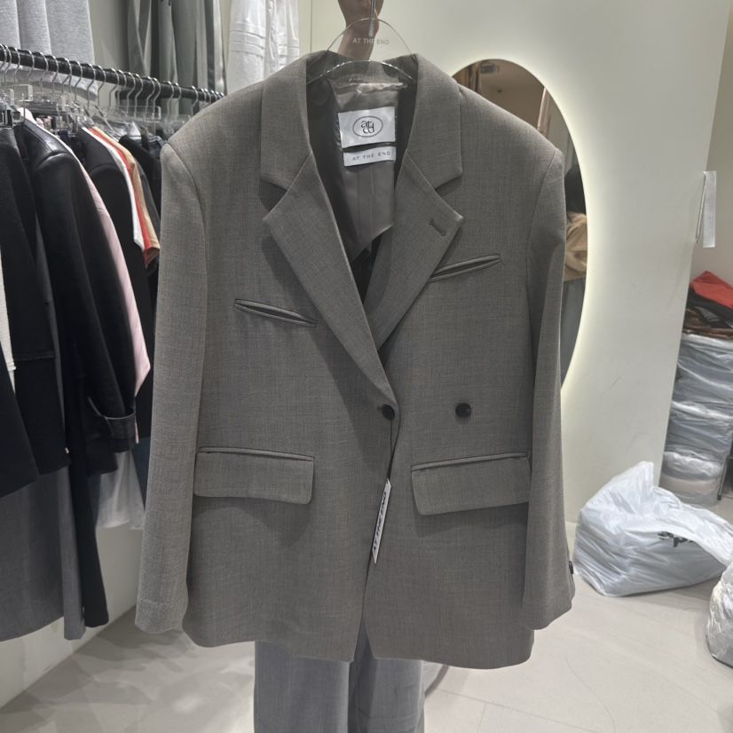 AT THE END韓國直郵㊣女裝新品熱賣休閑職業人氣25春夏夾克AT THE END夾克