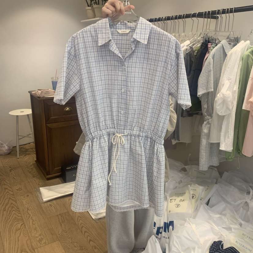 RIVEROOM韓國㊣直郵東大門代購女裝新款休閑推薦人氣連衣裙RIVEROOM連衣裙