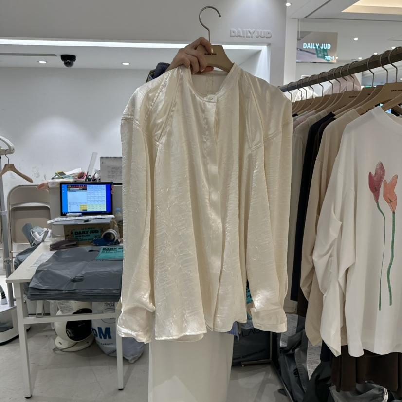 DAILYJUD直郵韓國代購㊣女裝新品休閑時尚職業人氣襯衫蕾絲衫DAILY JUD襯衫/蕾絲衫