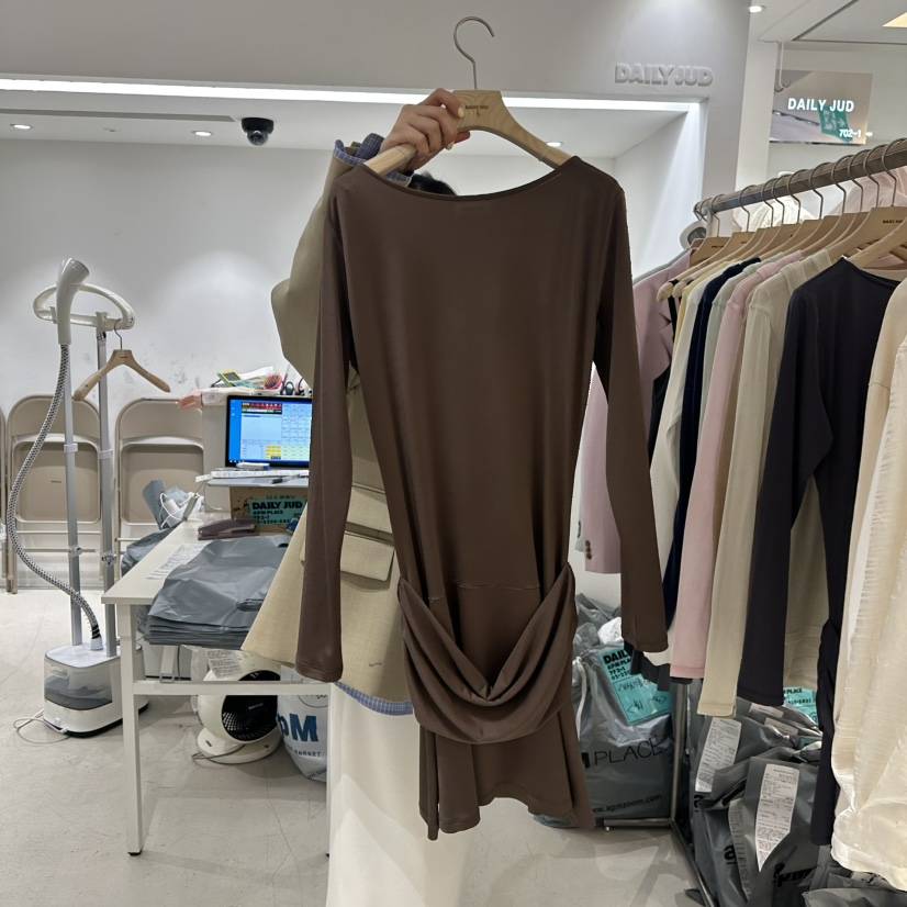 DAILYJUD韓國㊣直郵東大門代購女裝新品25春夏時尚連衣裙腰帶DAILY JUD連衣裙