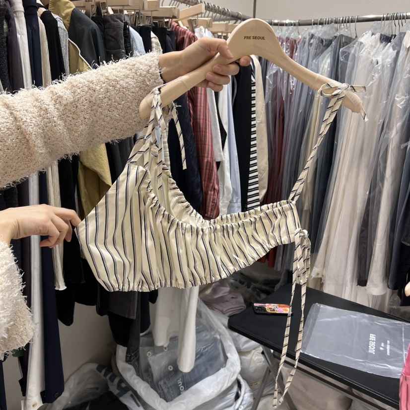 FRE韓國㊣直郵東大門代購女裝新款時尚人氣推薦休閑吊帶背心FRE吊帶/背心