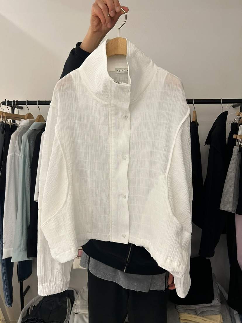 AS THOUGHT韓國直郵㊣女裝新品25春夏休閑推薦人氣夾克流蘇AS THOUGHT夾克
