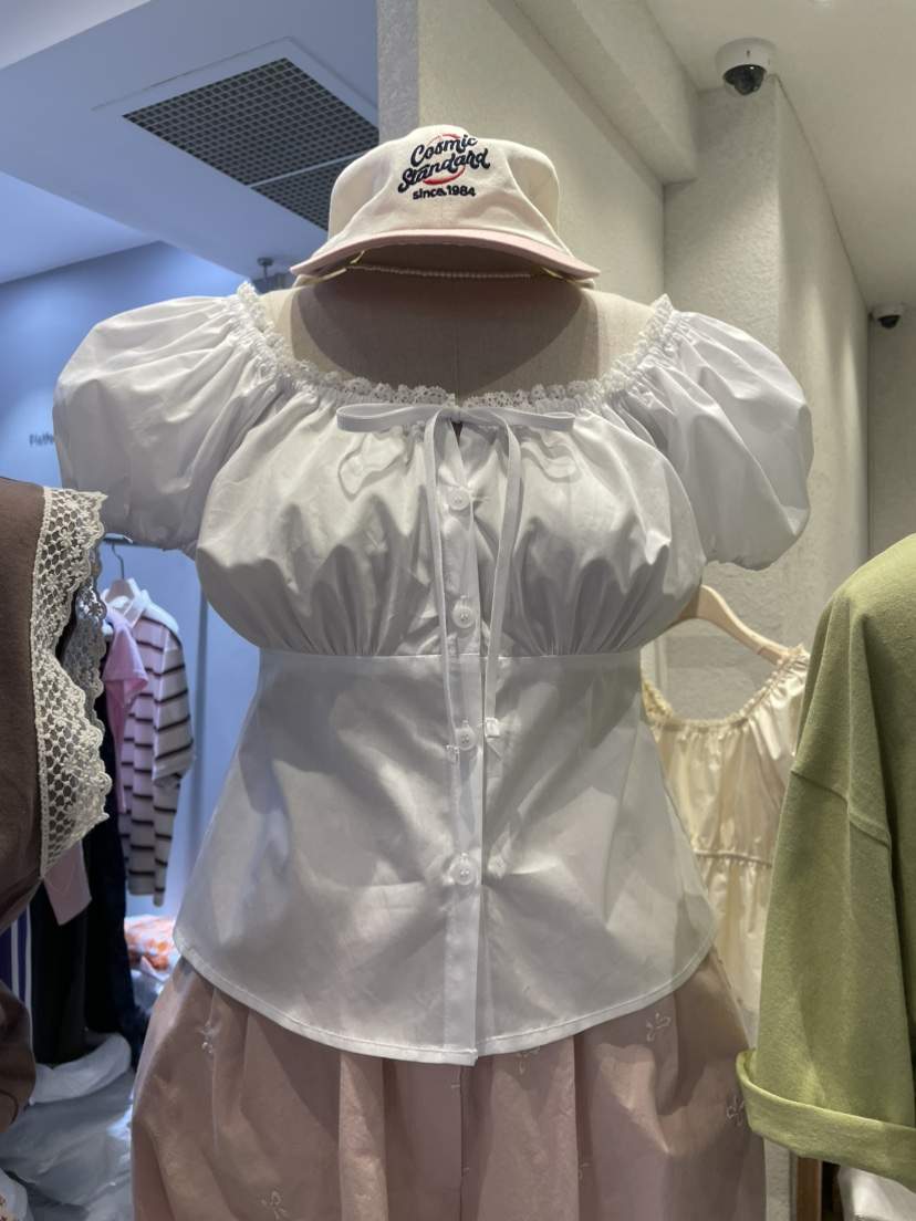 BABEL韓國直郵㊣東大門實拍女裝新品職業25春夏時尚襯衫蕾絲衫BABEL襯衫/蕾絲衫