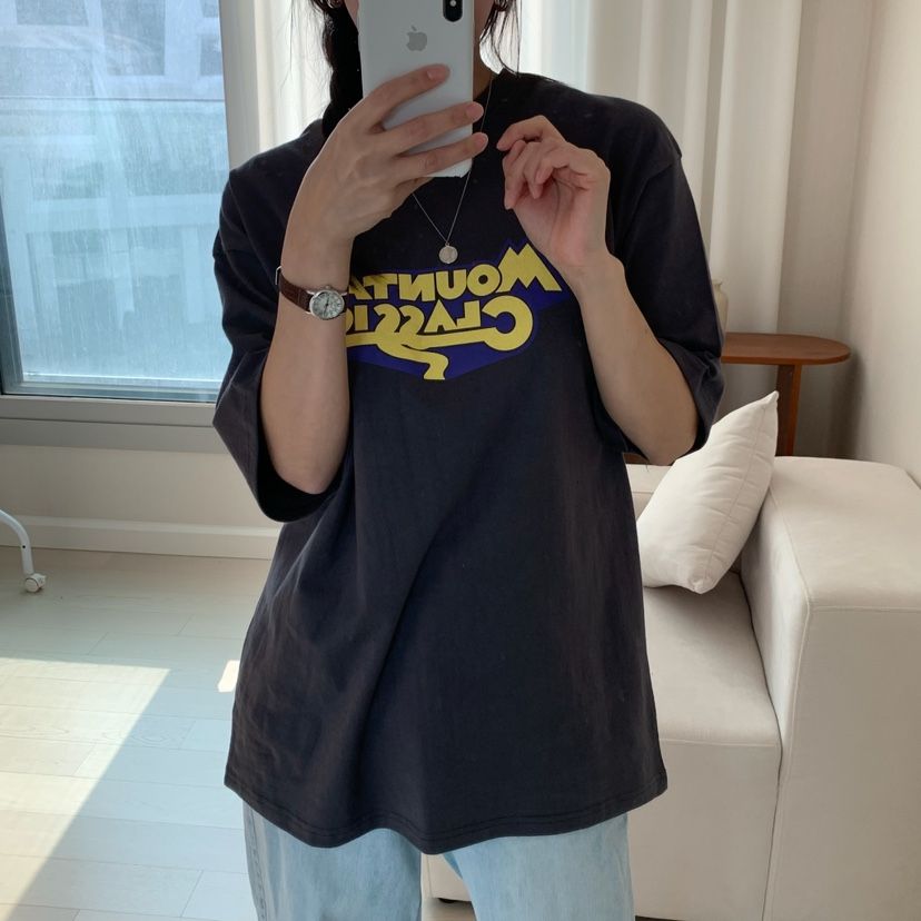 HELLO JINI韓國直郵㊣東大門實拍女裝新品人氣推薦休閑T恤HELLO JINIT恤