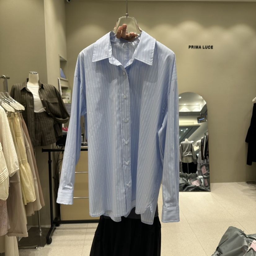 PRIMA LUCE韓國直郵㊣女裝新款休閑熱賣職業25春夏襯衫蕾絲衫CHARLOTTE襯衫/蕾絲衫