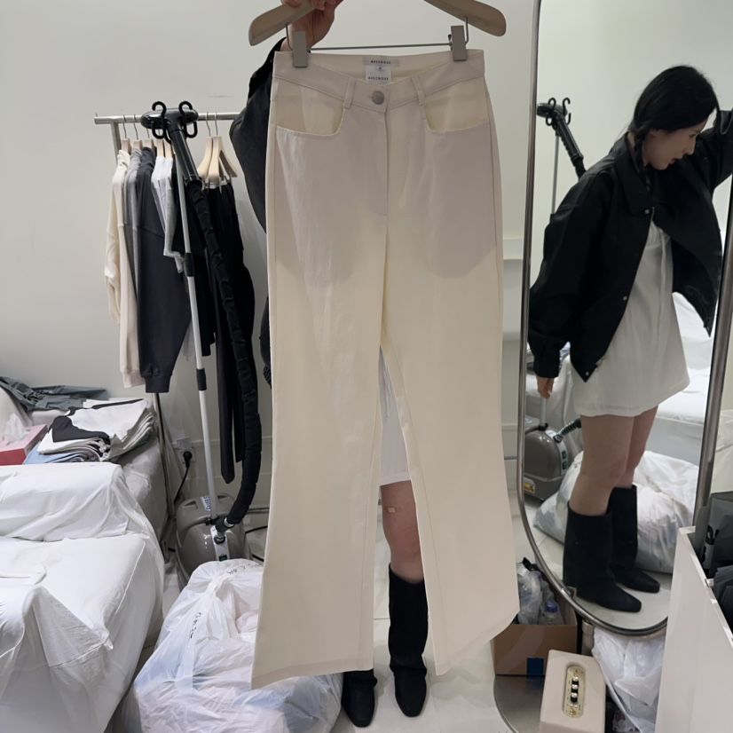 AVECNOUS韓國直郵㊣女裝新品推薦時尚休閑職業人氣25春夏休閑褲AVECNOUS休閑褲