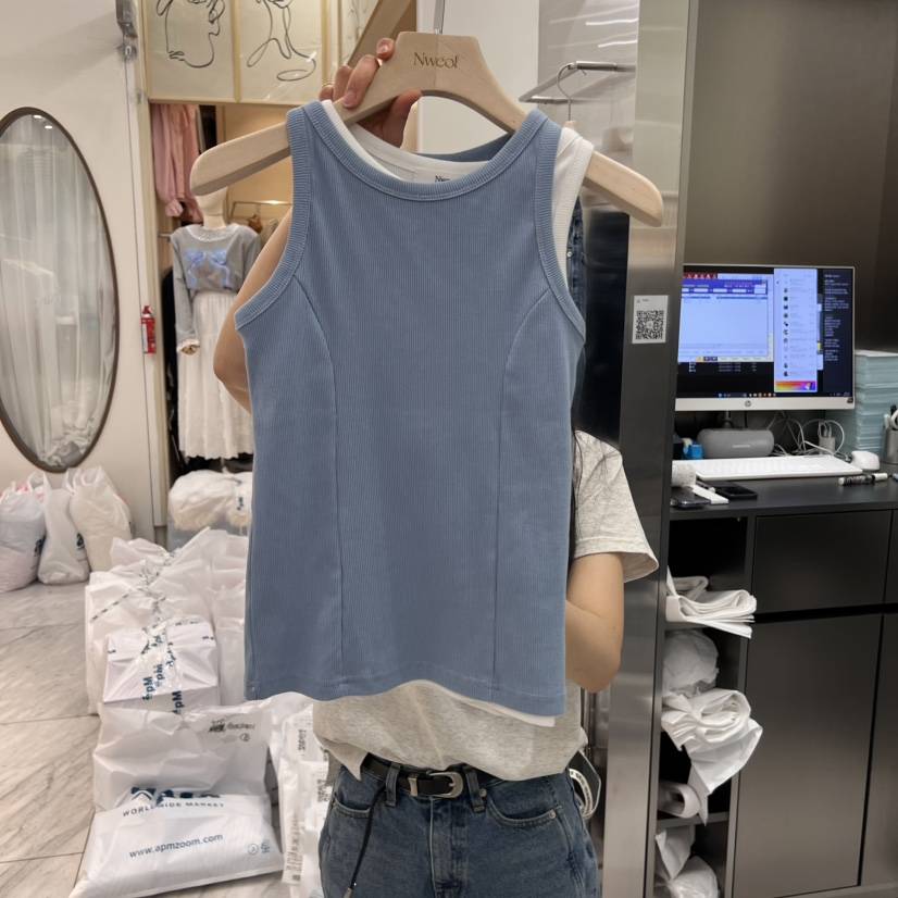 NWEOL東大門實拍女裝新品職業時尚人氣25春夏吊帶背心不含內搭NWEOL吊帶/背心