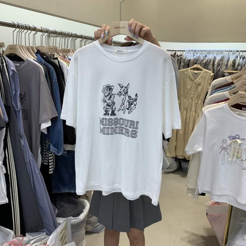 BANILLA.B東大門代購女裝新品人氣推薦25春夏職業真品熱賣T恤STAINLESST恤