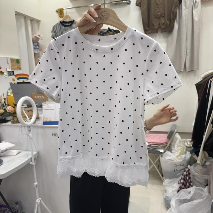 HOJAE韓國直郵㊣女裝新款25春夏休閑時尚職業人氣推薦熱賣T恤MID-LEVEL JUMPT恤