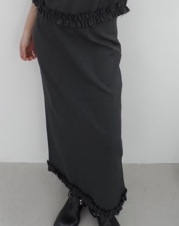 PRANA/CLOTHINK韓國直郵㊣東大門實拍女裝新品25春夏長裙荷葉邊PRANA/CLOTHINK長裙