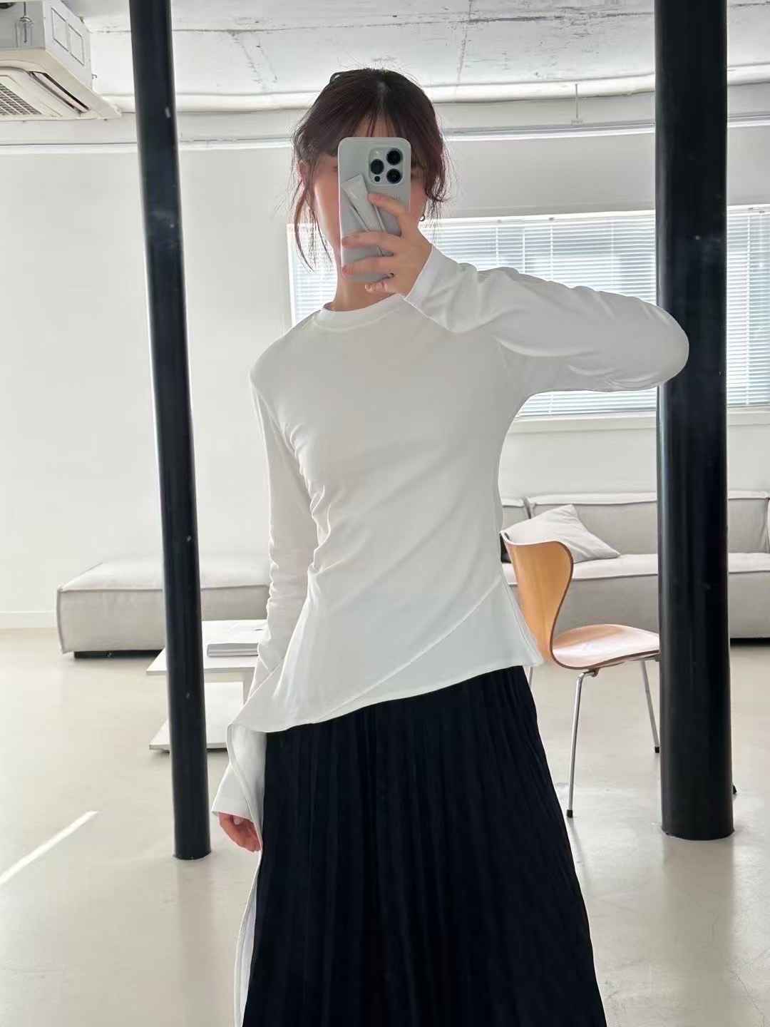 PRANA/CLOTHINK韓國㊣直郵東大門代購女裝新款休閑長袖T恤PRANA/CLOTHINK長袖T恤