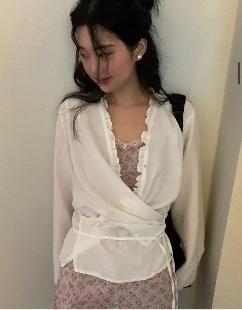 PRANA/CLOTHINK韓國㊣直郵東大門代購女裝新款時尚襯衫蕾絲衫PRANA/CLOTHINK襯衫/蕾絲衫