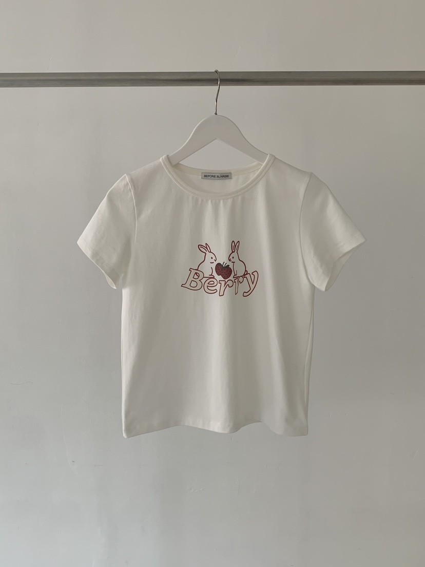 BEFORE SUNRISE韓國直郵女士新款熱賣真品時尚職業25春夏T恤BEFORE SUNRISET恤