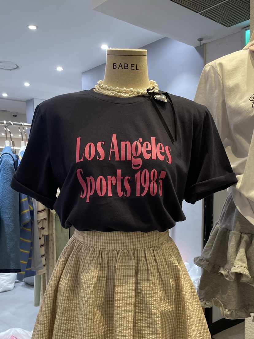 BABEL韓國代購女裝新品熱賣25春夏時尚職業休閑推薦人氣T恤BABELT恤