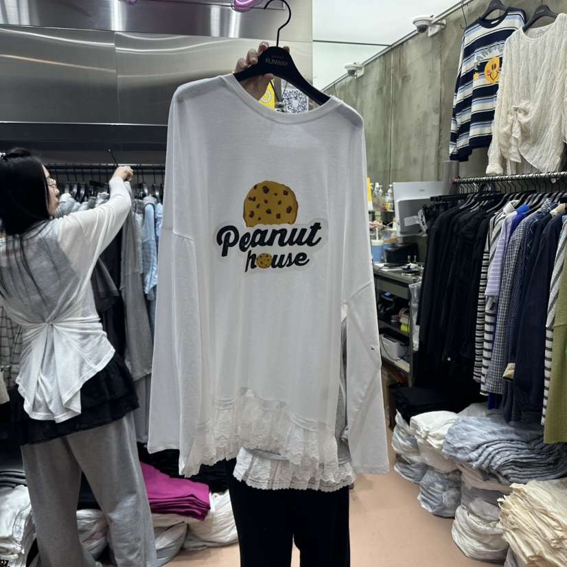 RUNWAY-런웨이東大門直郵女士新品休閑推薦真品時尚長袖T恤RUNWAY長袖T恤