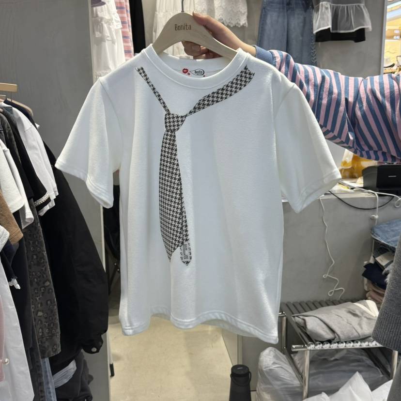 BONITA-Q東大門實拍女裝新品休閑熱賣25春夏人氣推薦真品T恤BONITA-QT恤