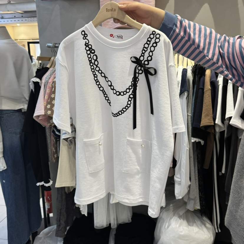 BONITA-Q東大門代購女士新品推薦真品職業熱賣25春夏人氣T恤BONITA-QT恤
