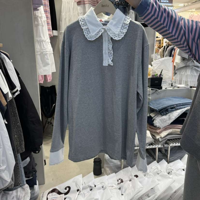 BONITA-Q東大門直郵女裝新品人氣真品熱賣休閑時尚長袖T恤BONITA-Q長袖T恤