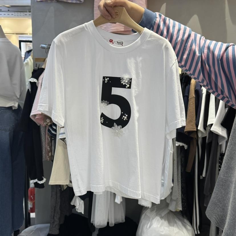 BONITA-Q東大門直郵女裝新品25春夏時尚熱賣推薦休閑職業T恤BONITA-QT恤