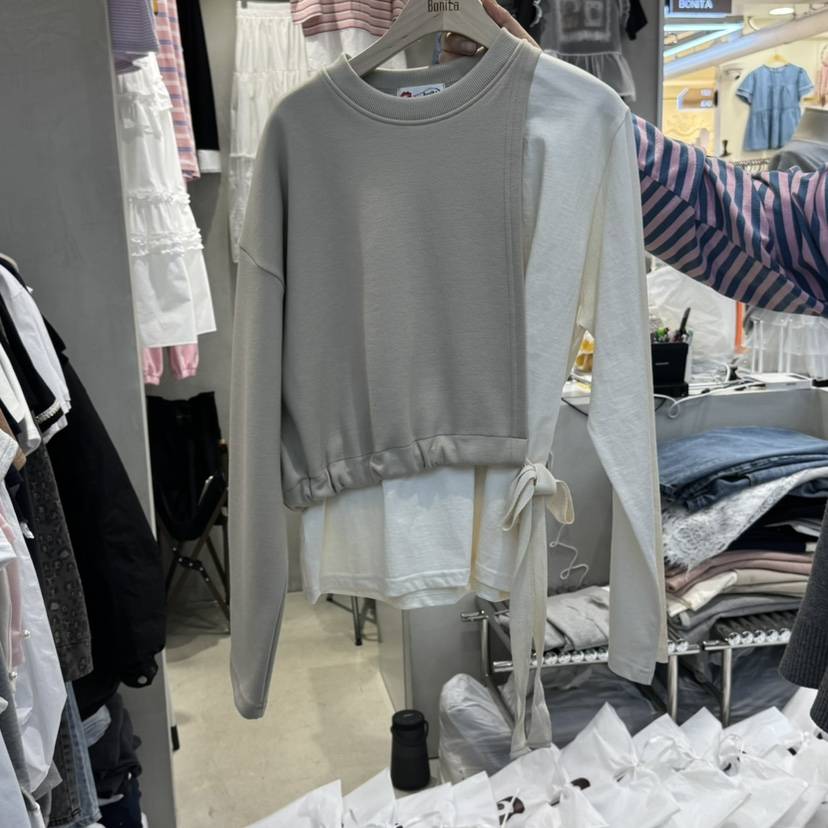 BONITA-Q韓國直郵女士新品休閑25春夏推薦時尚人氣職業衛衣BONITA-Q衛衣