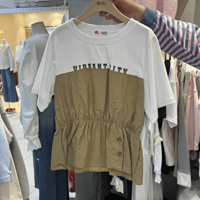 BONITA-Q東大門直郵女裝新品休閑職業推薦時尚25春夏人氣T恤BONITA-QT恤