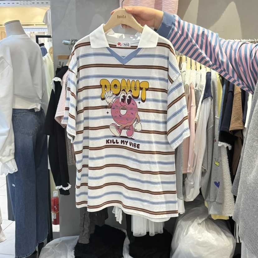 BONITA-Q韓國代購女士新款真品時尚熱賣休閑人氣職業25春夏T恤BONITA-QT恤