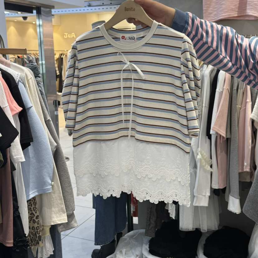 BONITA-Q東大門代購女士新品25春夏推薦休閑熱賣人氣真品T恤BONITA-QT恤