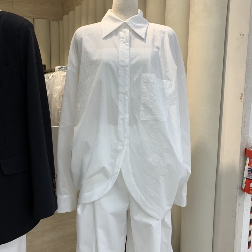 OUS/INCH-L東大門代購女裝新款真品職業推薦休閑襯衫蕾絲衫OUS/INCH襯衫/蕾絲衫