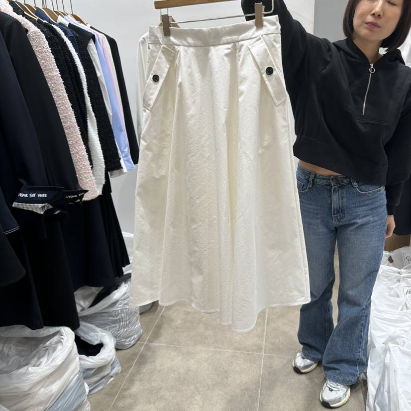 ENVY韓國直郵女士新款25春夏時尚推薦休閑職業真品人氣長裙ENVY長裙