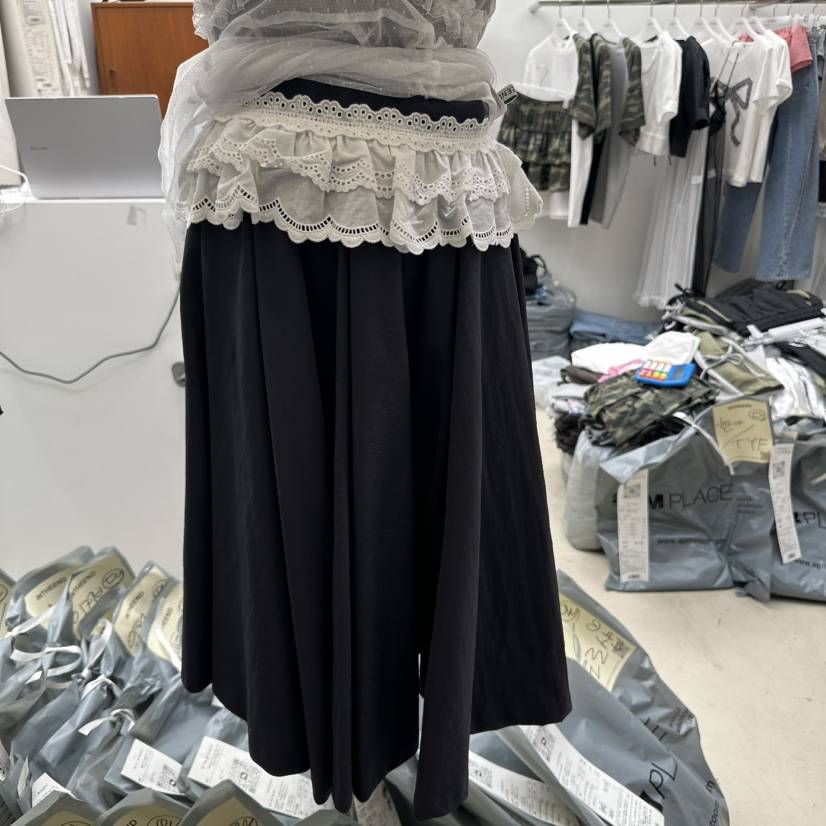 INTHEEND韓國代購女士新品25春夏推薦休閑真品熱賣長裙蕾絲INTHEEND長裙