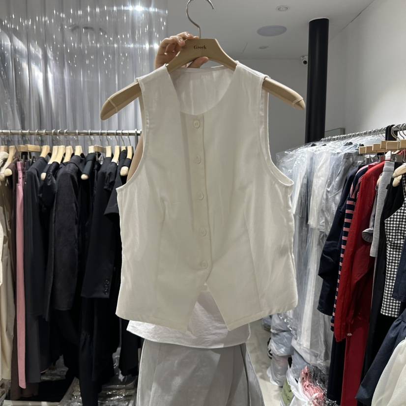 GREEK東大門實拍女士新品25春夏真品休閑推薦人氣職業時尚馬甲GREEK馬甲