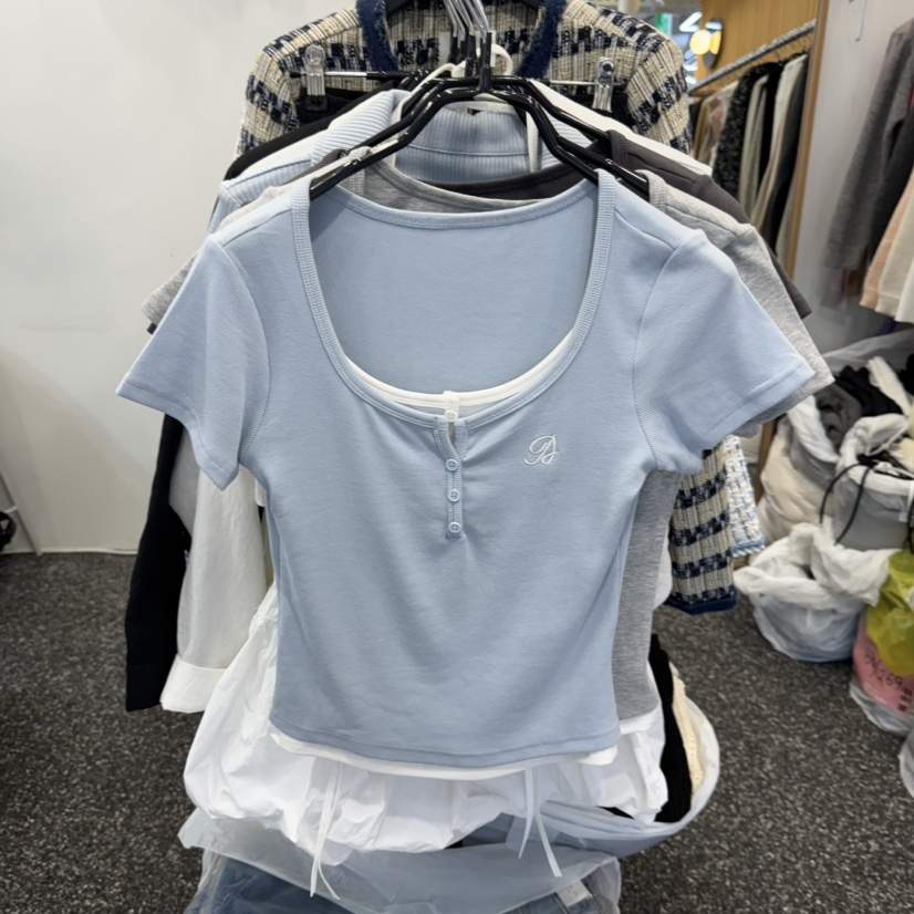 BELOVED韓國代購女士新品25春夏時尚休閑推薦職業真品熱賣T恤BELOVEDT恤