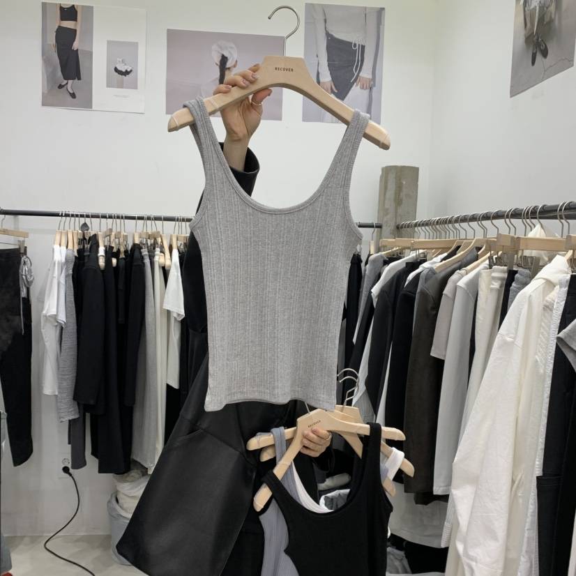 RECOVER-OT東大門直郵女裝新品真品推薦職業熱賣休閑吊帶背心RECOVER/MOMENT吊帶/背心