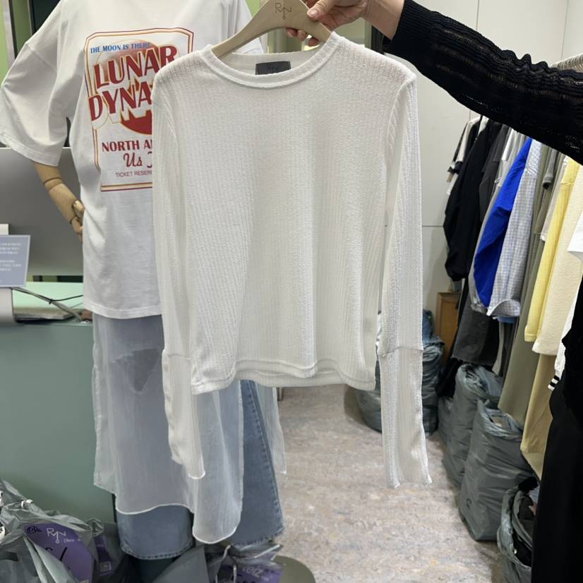 REIZ韓國直郵㊣女裝新款熱賣時尚職業休閑25春夏推薦針織衫REIZ針織衫