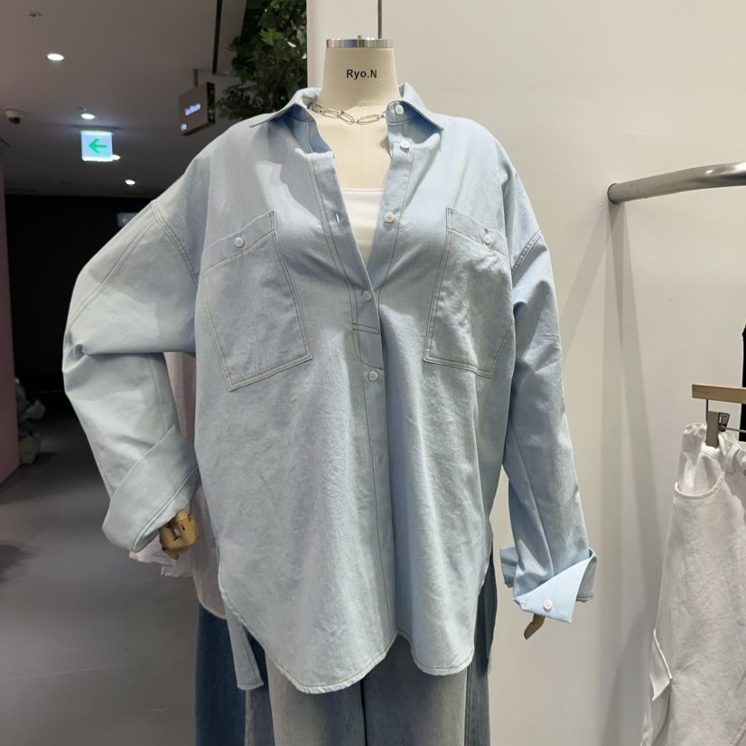 REIZ韓國㊣直郵東大門代購女裝新品熱賣25春夏人氣襯衫蕾絲衫REIZ襯衫/蕾絲衫