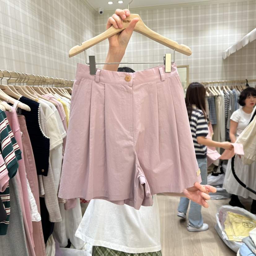 OURMOMENT韓國直郵㊣女裝新品25春夏時尚熱賣職業休閑推薦短褲OURMOMENT短褲