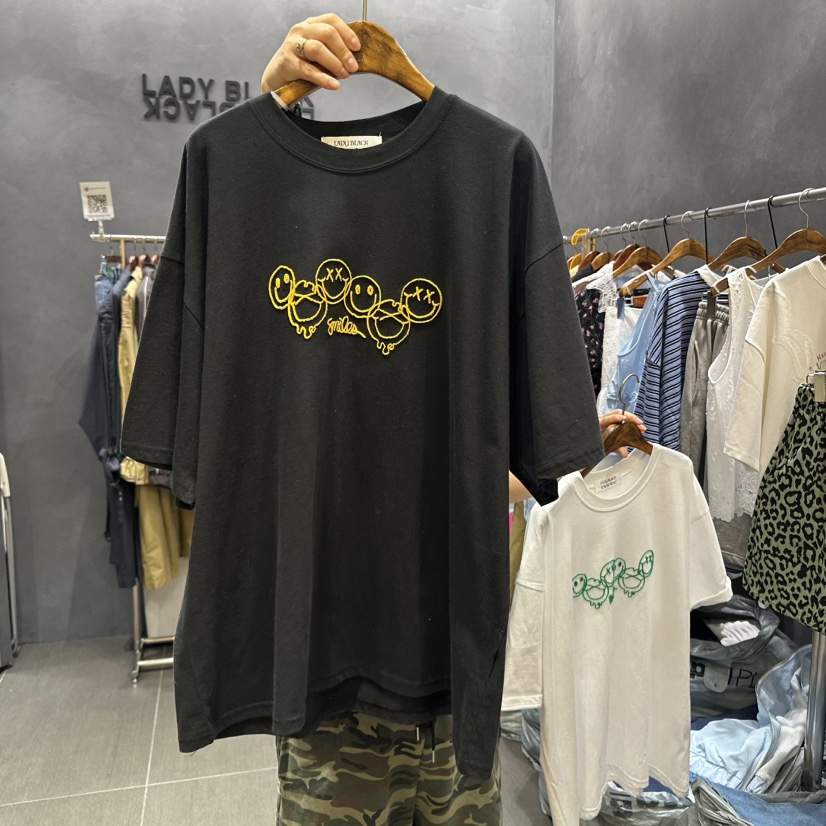 LADYBLACK韓國直郵㊣女裝新款熱賣推薦25春夏休閑人氣T恤刺繡LADYBLACKT恤