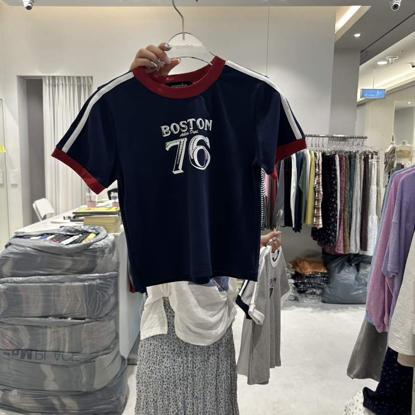 COMBO直郵韓國代購㊣女裝新品熱賣推薦人氣休閑職業25春夏T恤COM_BOT恤