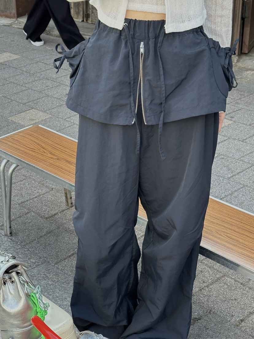 ZEROZERO韓國直郵㊣東大門實拍女裝新款人氣職業時尚裙褲拉鏈ZEROZERO裙褲