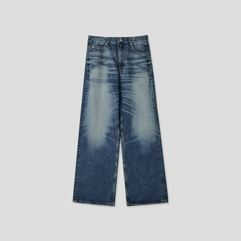 WELLDONEMINED韓國㊣直郵東大門代購女裝新品25春夏熱賣牛仔褲WELLDONEMINED牛仔褲