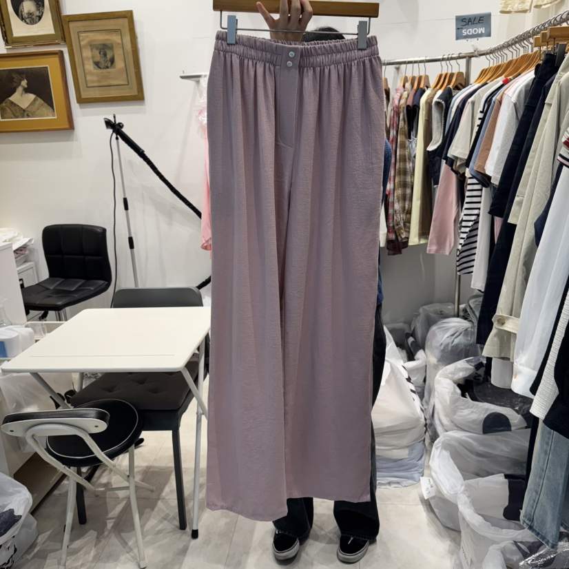 MODS-Q韓國直郵㊣東大門實拍女裝新品人氣休閑25春夏休閑褲褶皺MODS-Q休閑褲