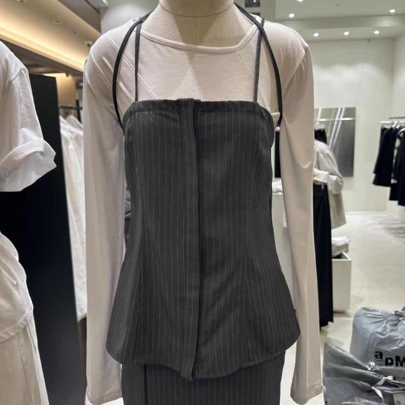 ARTISANAL東大門代購女士新款職業吊帶背心不含內搭緊身紐扣ARTISANAL吊帶/背心